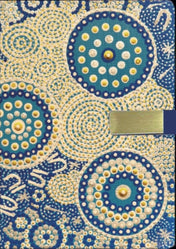 A5 Notebook Gold & Blue